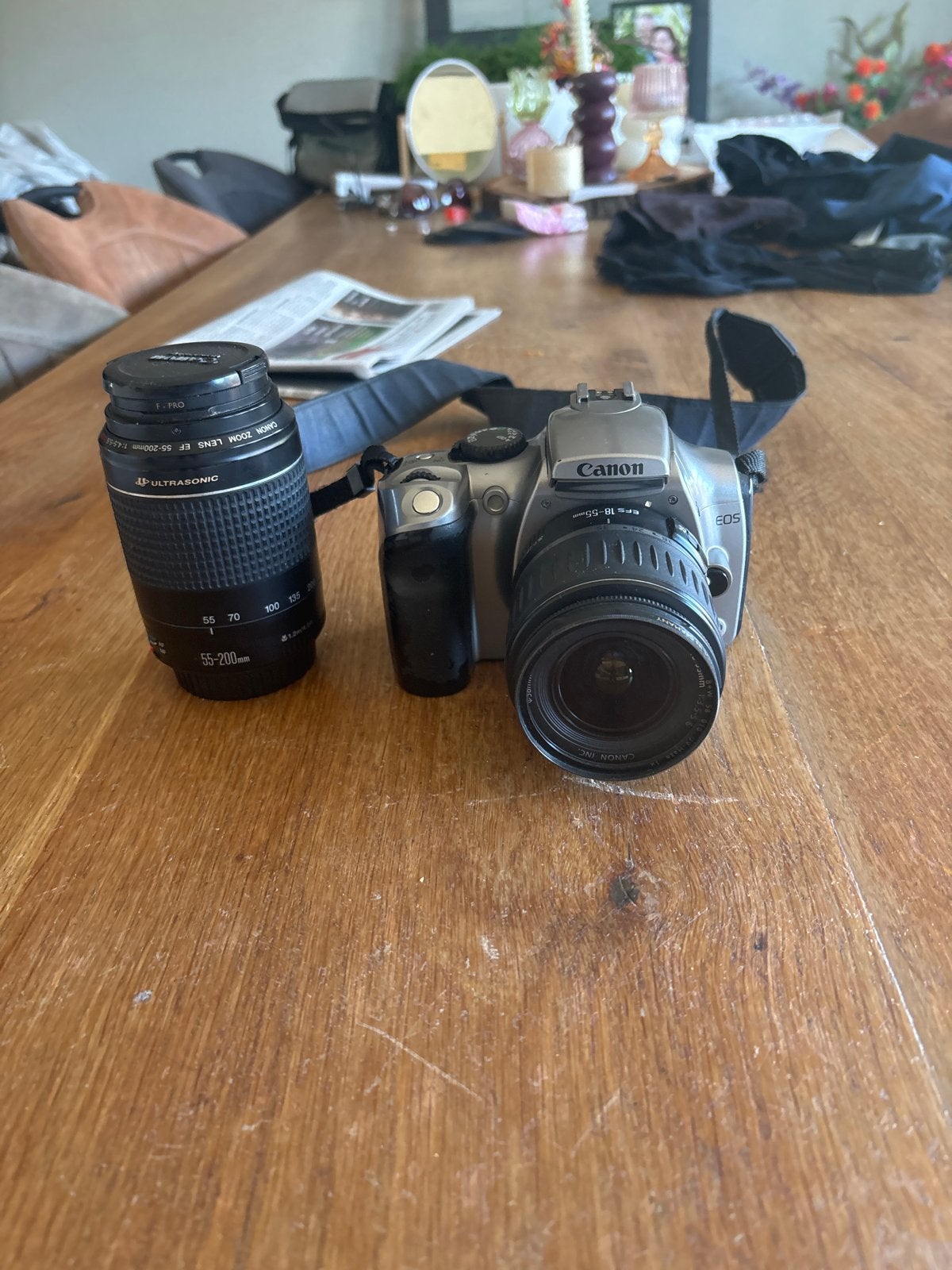 Canon EOS 330 D Spiegelreflexcamera met 2 lenzen, Ophalen, Gebruikt, Spiegelreflex, Canon