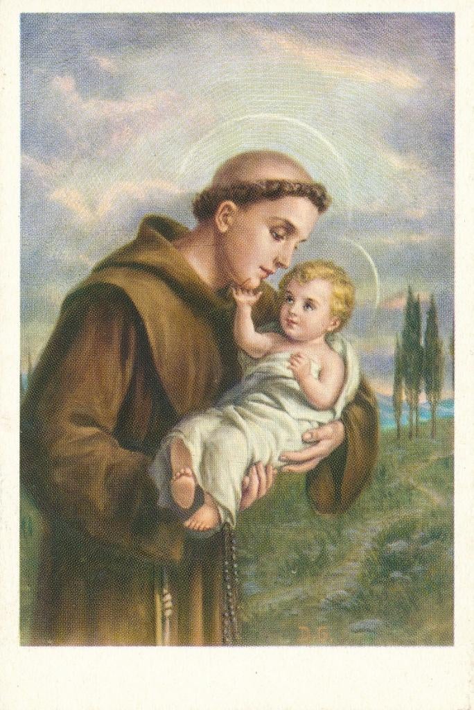 5 Devotie prentjes van de Heilige Antonius, Ophalen of Verzenden, Zo goed als nieuw, Kaart of Prent, Christendom | Katholiek
