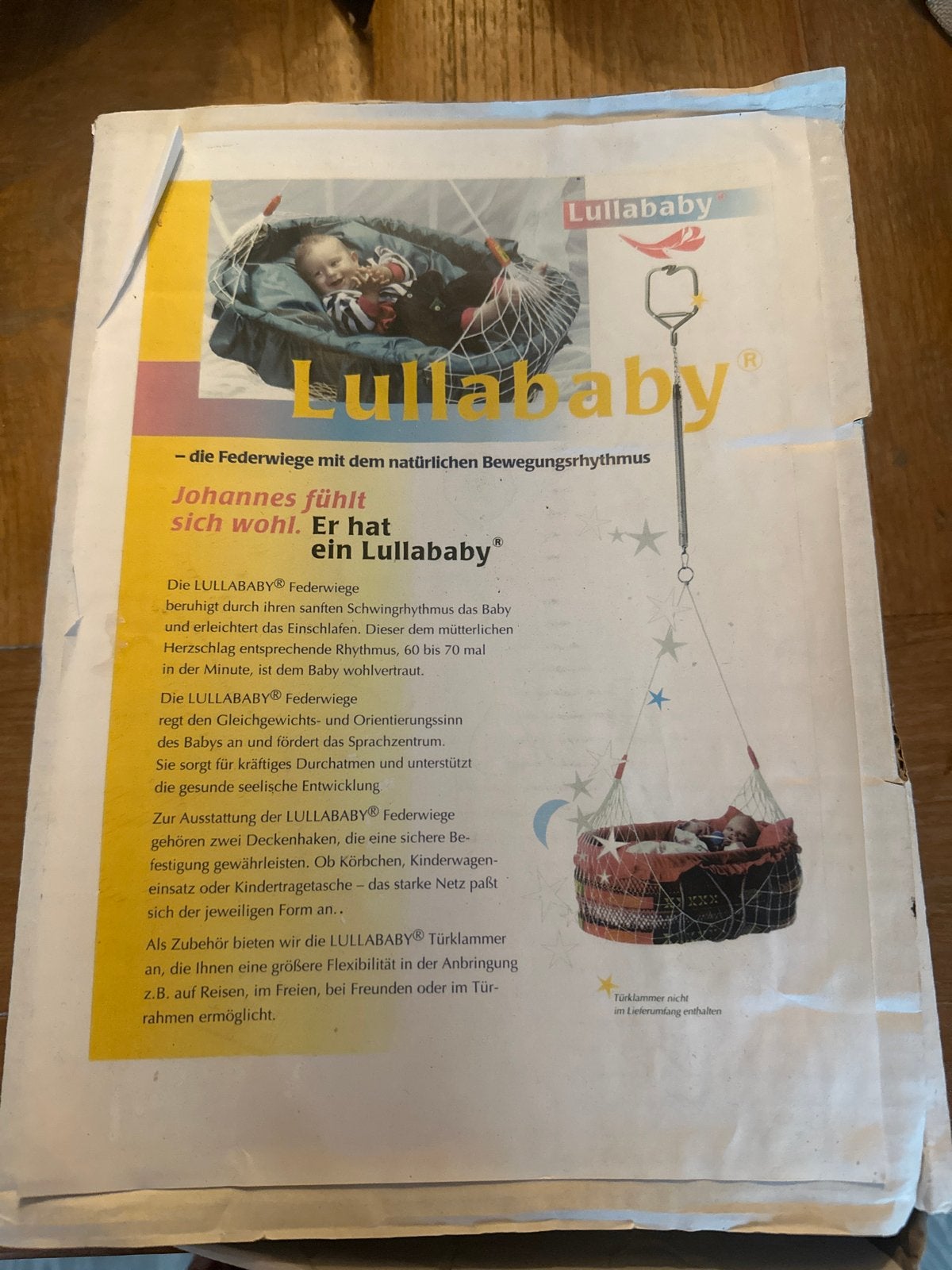 Lullababy Hangveer - Rust en slaap voor je baby, Ophalen, Zo goed als nieuw, Wieg