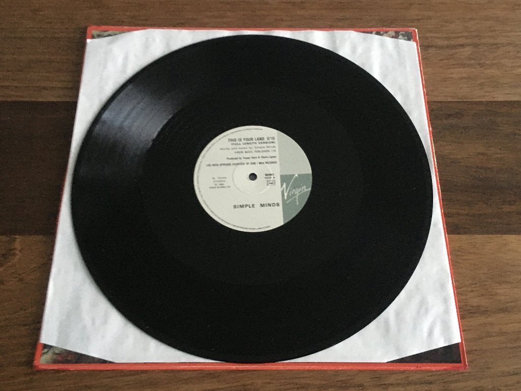 Vinyl Maxisingle Simple Minds This Is Your Land FRA, Gebruikt, Ophalen of Verzenden, Pop, EP