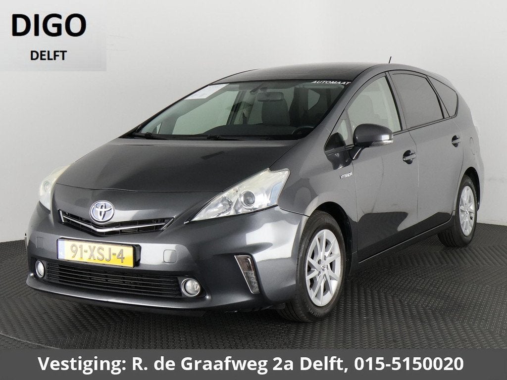 Toyota Prius Wagon 1.8 Hybrid Aspiration 7-persoons | Naviga, Euro 5, Gebruikt, Zwart, 4 cilinders