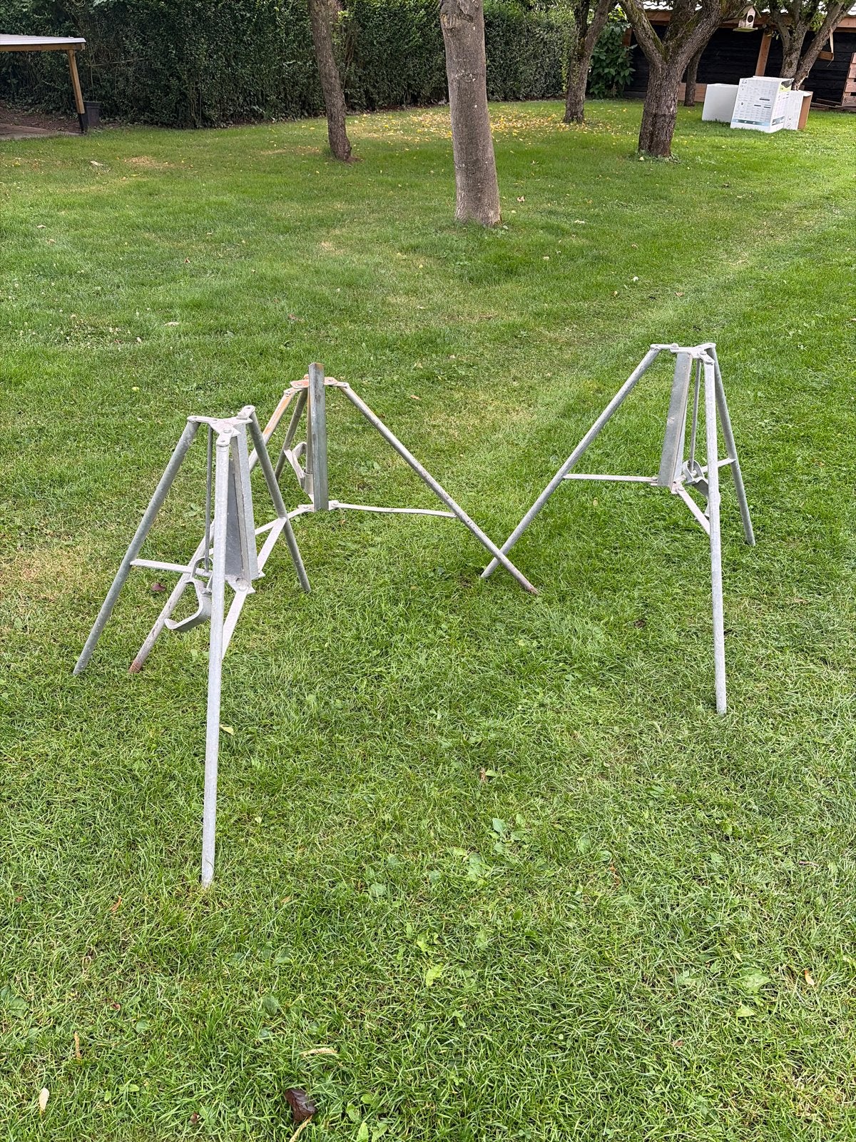 3x Driepoot voor Schroefstempels - Stevige Ondersteuning, Doe-het-zelf en Verbouw, Steigers, Gebruikt, Overige typen, Minder dan 2 meter