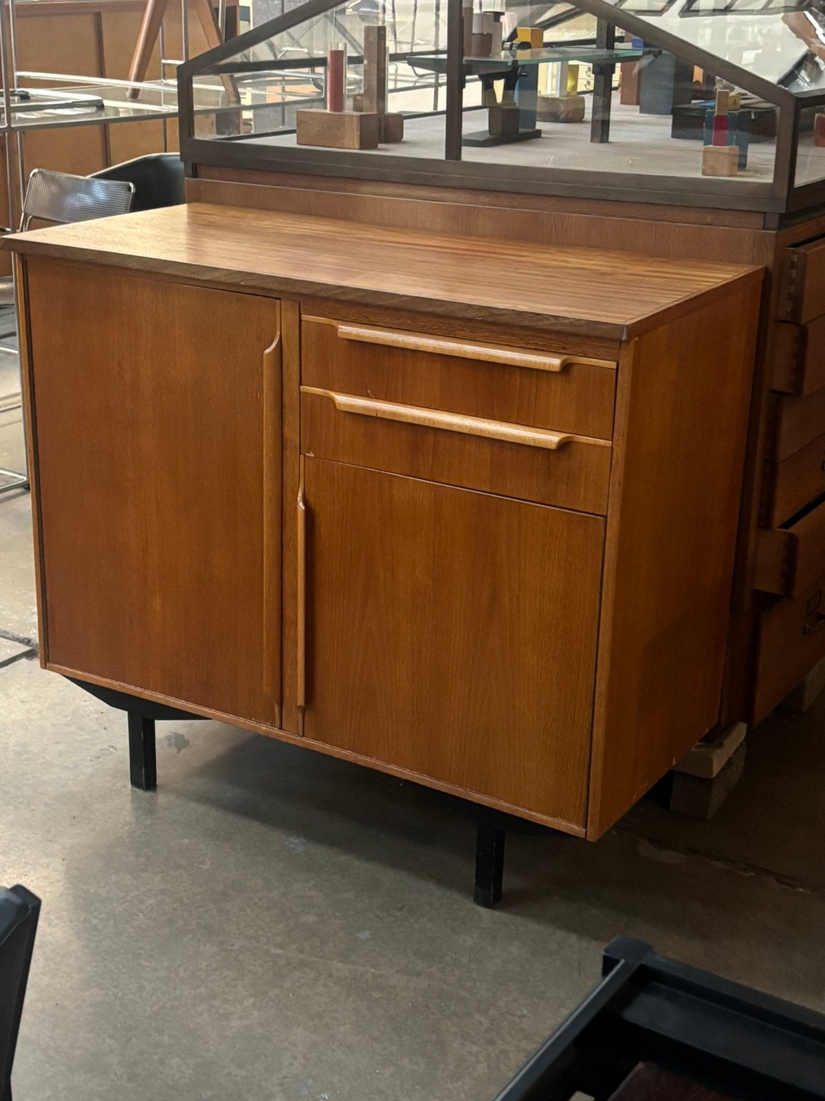 Vintage dressoir, Ophalen, Gebruikt, 100 tot 150 cm, Met lade(s)