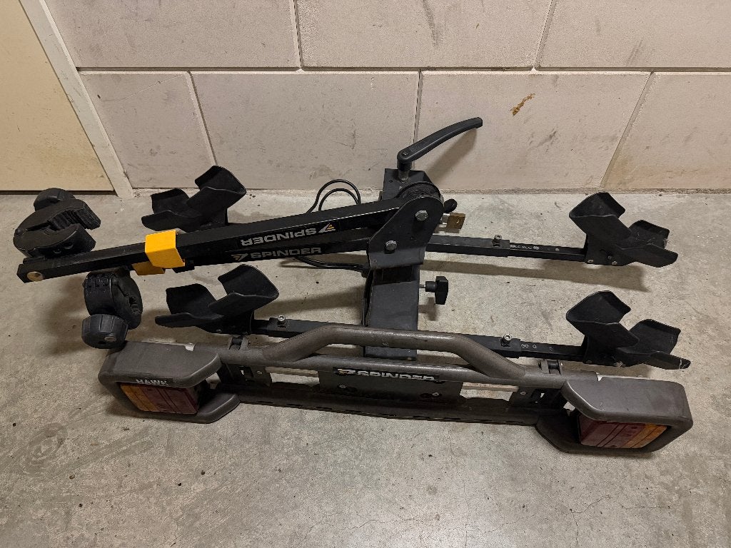 Spinder fietsendrager voor 2 fietsen, Ophalen, 2 fietsen, Gebruikt, Trekhaakdrager