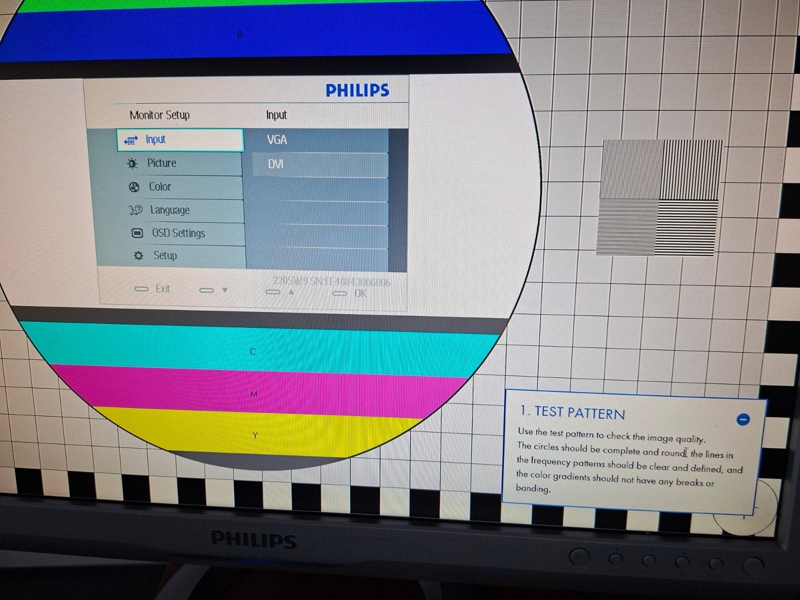 philips 22 inch monitor, Computers en Software, Ophalen of Verzenden, Full HD, 60 Hz of minder, DVI