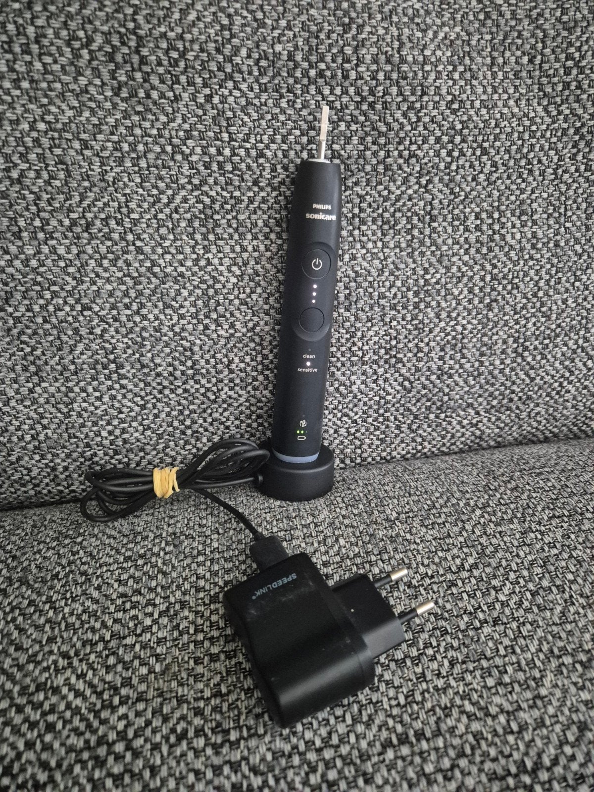 Philips Sonicare elektrische tandenborstel 6100 HX7408 zwart, Ophalen of Verzenden