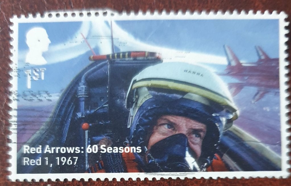 251-26 Engeland / Red Arrows - 60th Season, Verzenden, Gestempeld