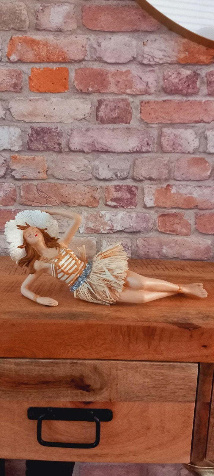 Retro Liggende Dame in een Badpak Beeld♥️SALE VERKOOP♥️, Ophalen of Verzenden, Nieuw, Mens