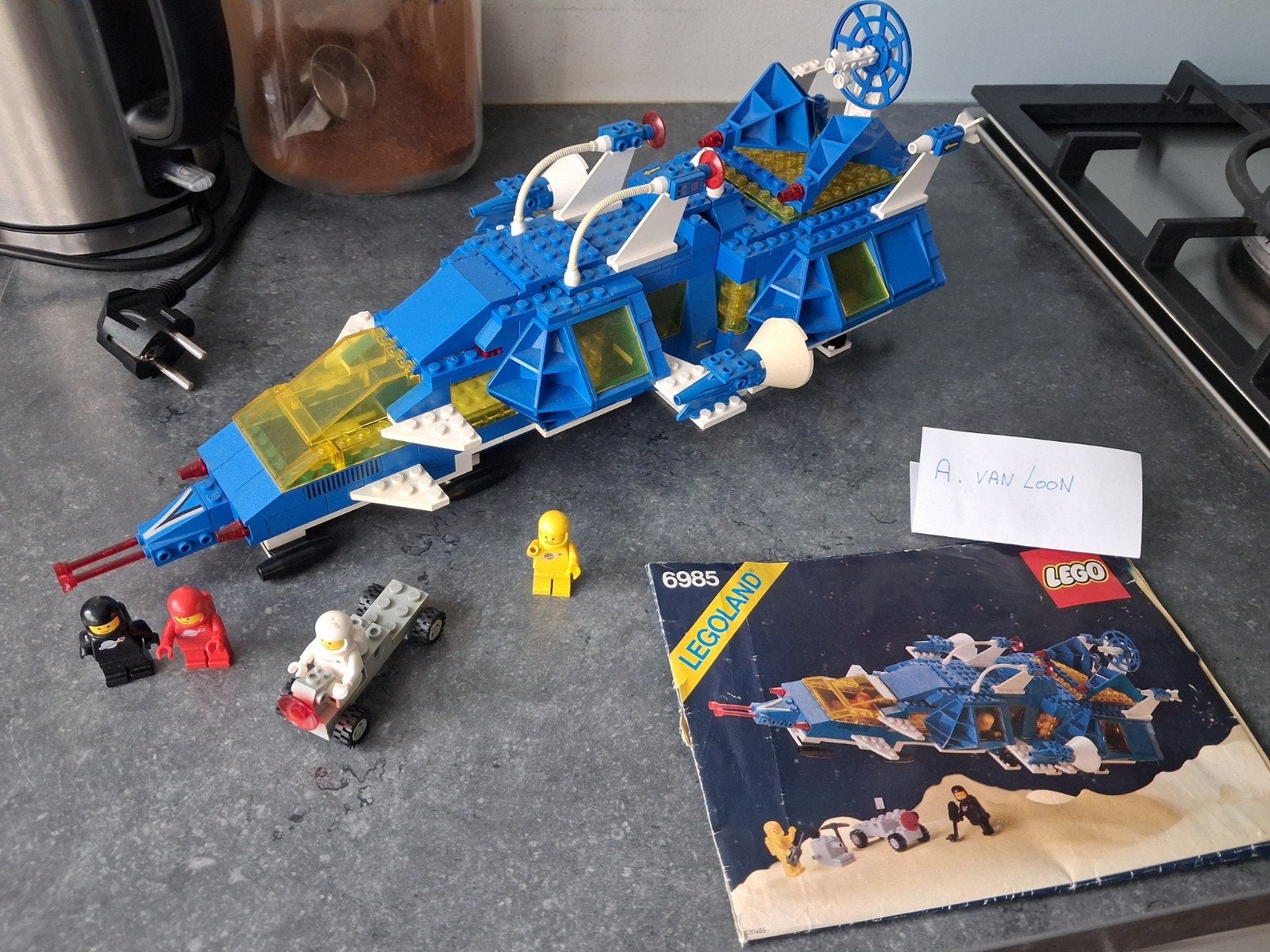 lego vintage space-ship, Kinderen en Baby's, Speelgoed | Duplo en Lego, Gebruikt, Lego, Compleet, Ophalen of Verzenden