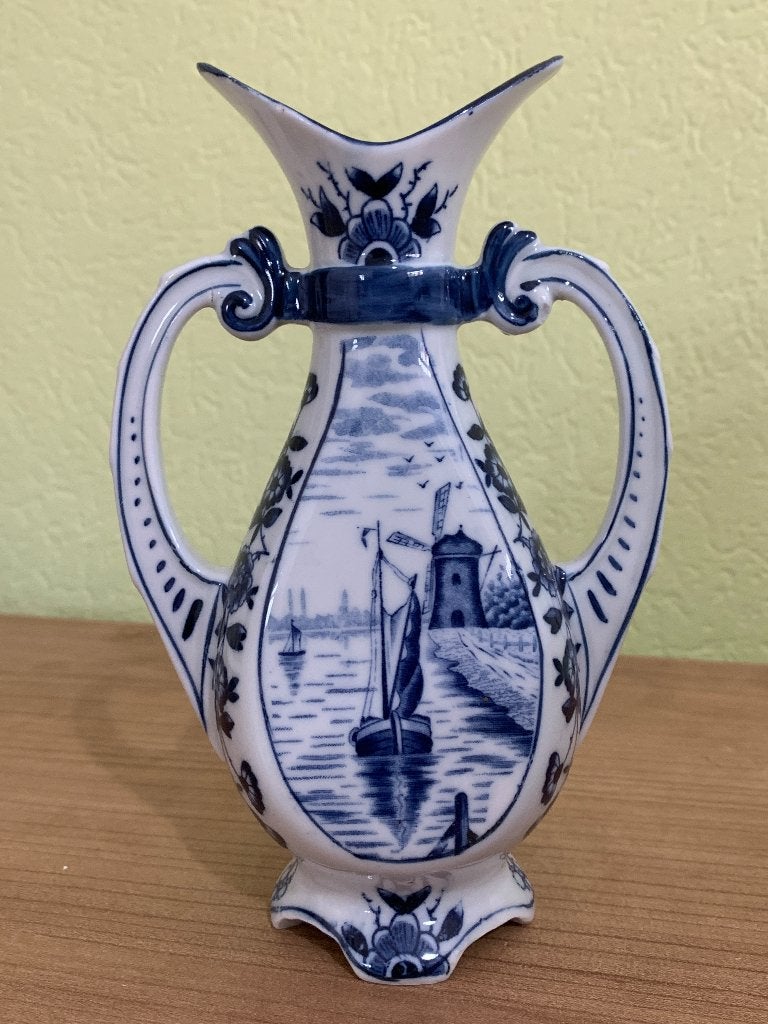 Mooi Delfts Blauw vaasje, Ophalen of Verzenden