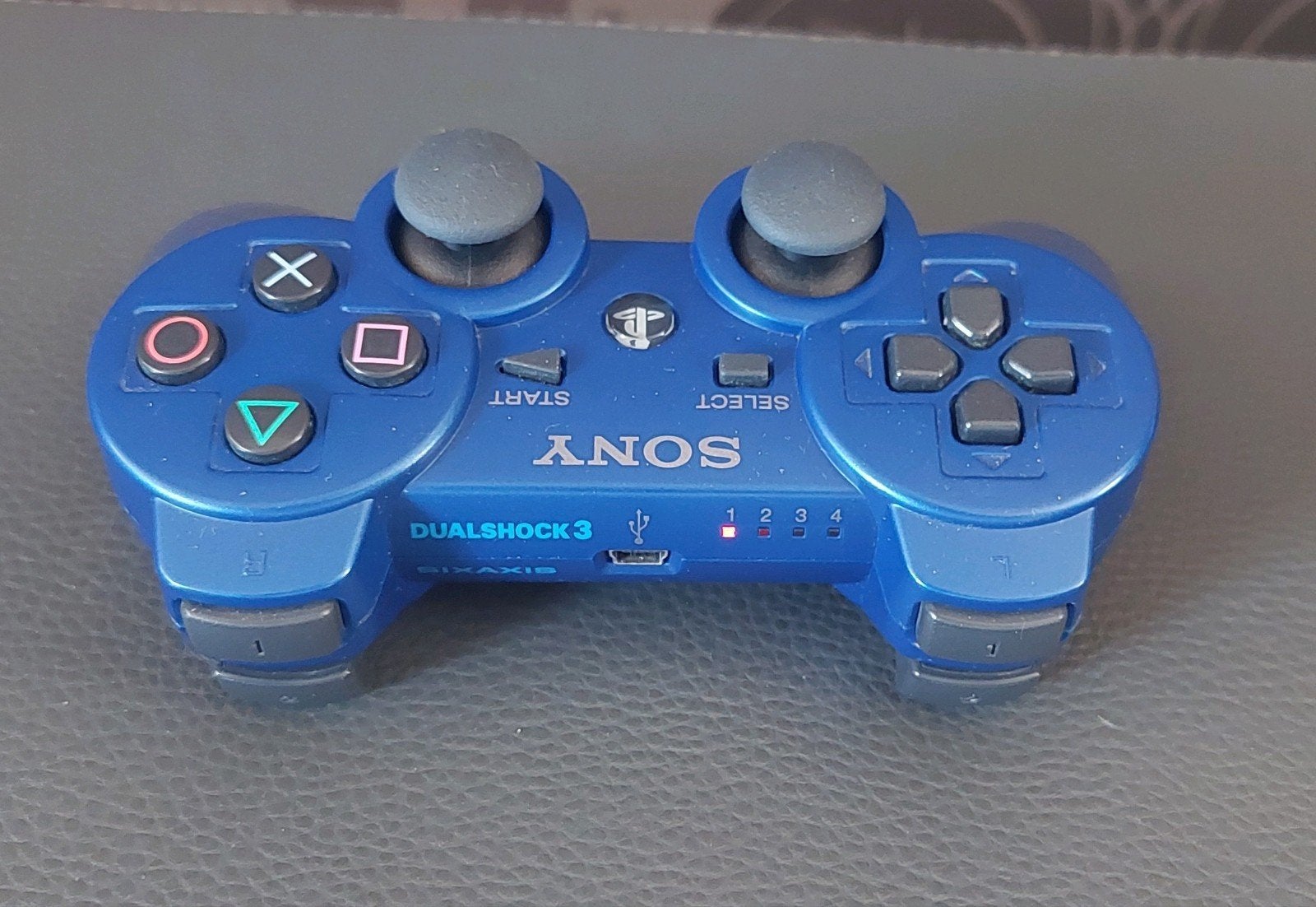ps3 controller blauw, Spelcomputers en Games, Spelcomputers | Sony PlayStation Consoles | Accessoires, Ophalen of Verzenden, Zo goed als nieuw