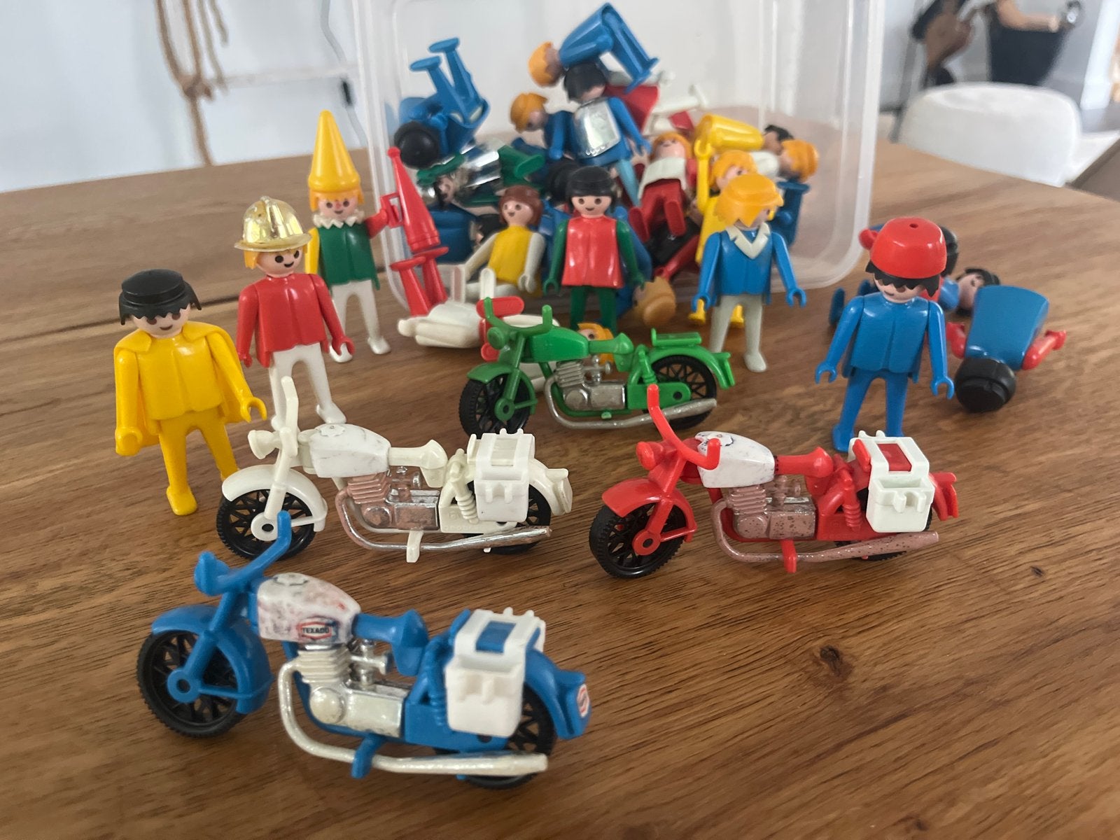 Vintage Playmobil figuren en motoren uit 1974, Ophalen, Gebruikt, Complete set, Voertuig