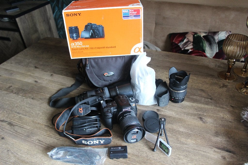 Sony A350 DSLR, Ophalen, Zo goed als nieuw, Sony, 8 keer of meer
