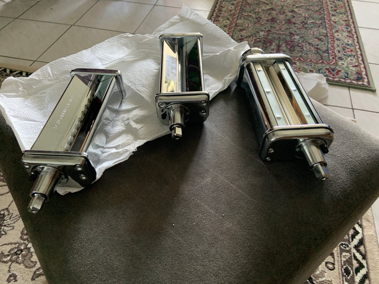 Kitchenaid pasta set, Witgoed en Apparatuur, Keukenmixers, 4 liter of meer, Ophalen, Zo goed als nieuw, 3 snelheden of meer