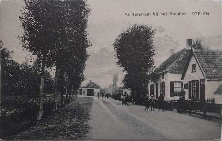Zoelen (Gelderland) - Achterstraat bij het Klaphek (1923), Ophalen of Verzenden, Voor 1920, Gelopen, Gelderland