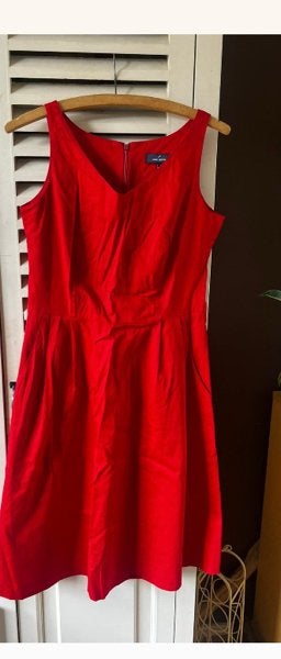 Rode jurk, Blauw, Maat 46/48 (XL) of groter, Ophalen of Verzenden, Zo goed als nieuw