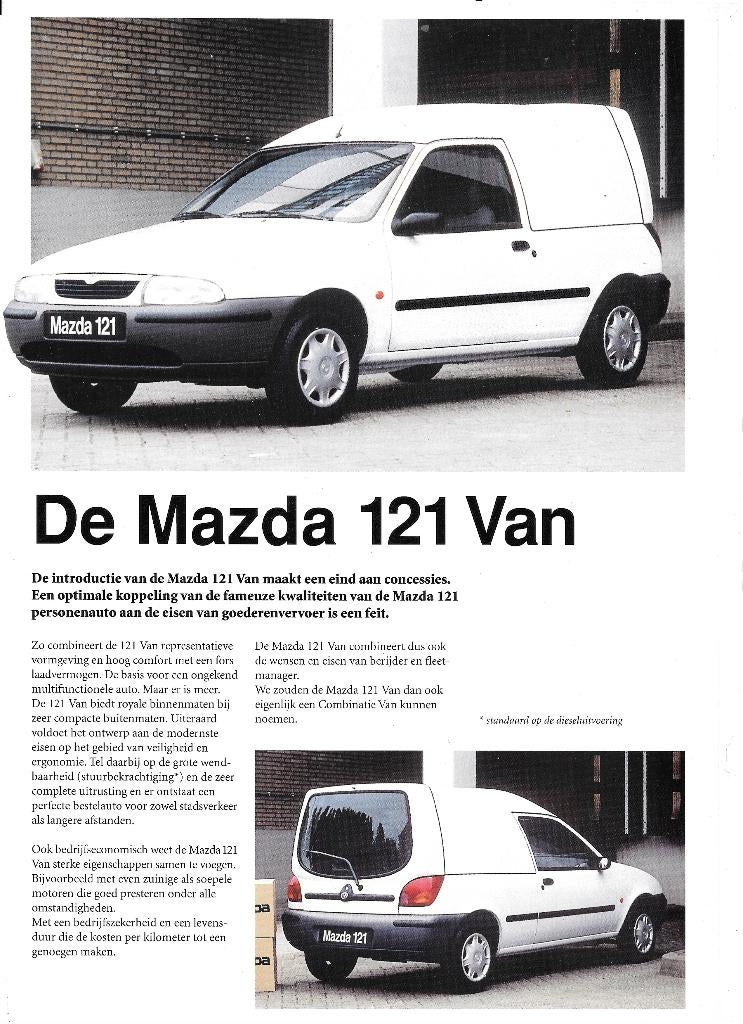 MAZDA 121 & MPV "VAN", Ophalen of Verzenden, Zo goed als nieuw, Mazda