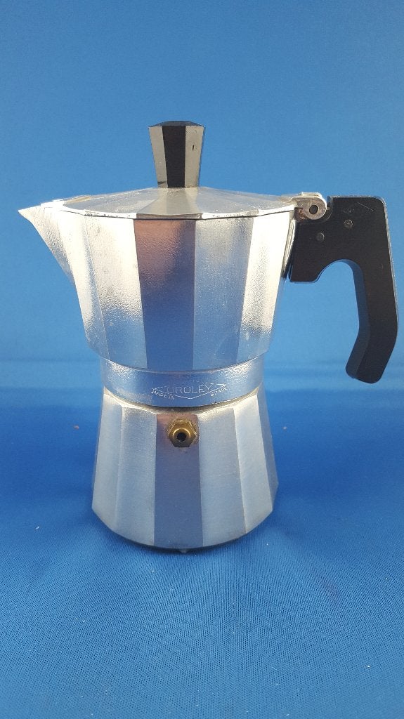 Vintage aluminium Percolator, Oroley, Spanje, 3 kopjes. 5B10, Tweedehands verkoop, Tweedehands verkoop, Gebruikt, Ophalen of Verzenden