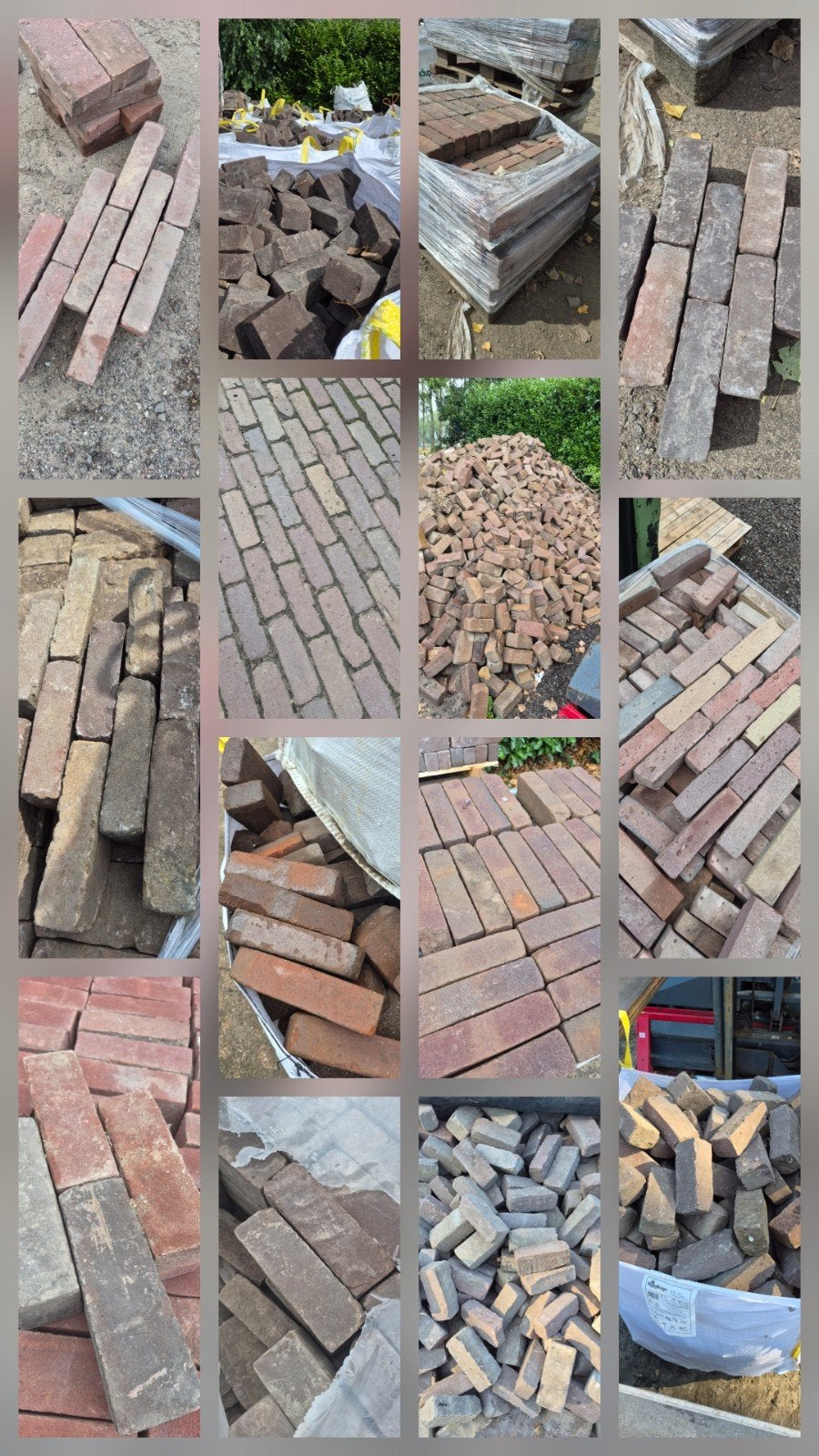 ✅️🧱GEBAKKEN WAALTJES,  DIKFORMATEN EN KEIFORMATEN., Tuin en Terras, Ophalen of Verzenden, Gebruikt, Keramiek, Klinkers