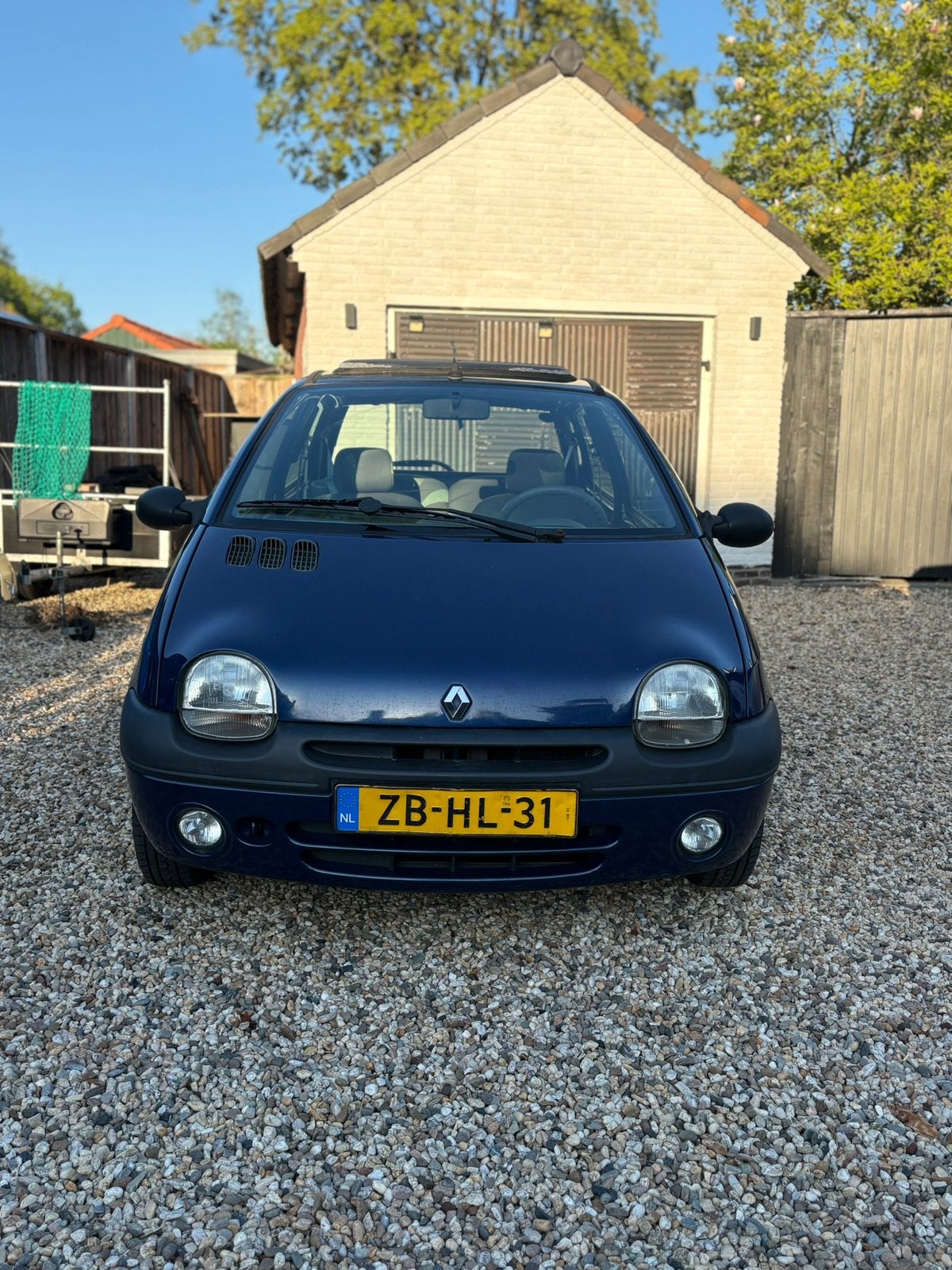 Renault Twingo 1.2 1999 Blauw, Voorwielaandrijving, 600 kg, 4 cilinders, Origineel Nederlands