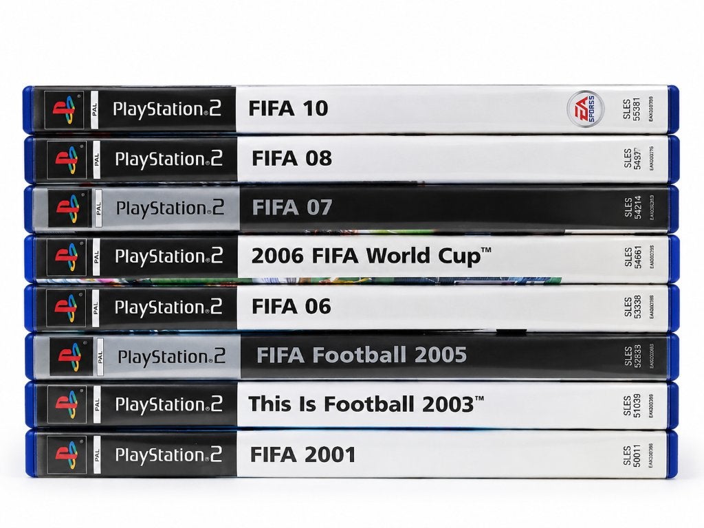 8x PlayStation 2 games – FIFA 2001 tm FIFA 10 + WK 2006, Spelcomputers en Games, Gebruikt, ., Ophalen of Verzenden, Eén computer
