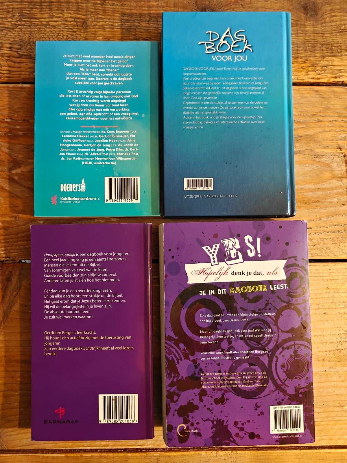 4 Bijbelse dagboeken voor jongeren., Ophalen of Verzenden, Zo goed als nieuw