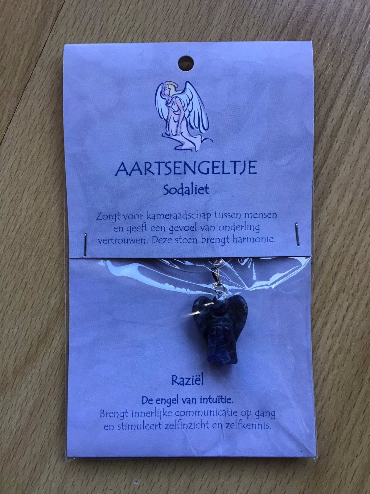 Hanger Aartsengeltje Sodaliet Raziël (nieuw in verpakking), Overige voorstellingen, Blauw, Nieuw, Ophalen of Verzenden
