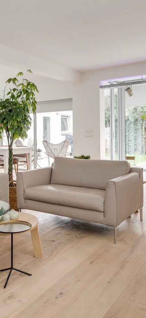Design on Stock love seat Heelz in leer, Modern maar warm, Overige maten, Ophalen of Verzenden, Zo goed als nieuw