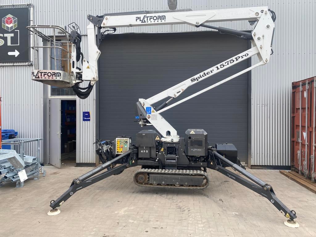 Spinhoogwerker Platform Basket Spider 15.75 PRO, Zakelijke goederen, Machines en Bouw | Liften, Steigers en Ladders, Ophalen