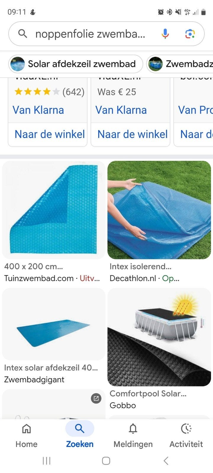 Gezocht: Solar noppenfolie 2.00x4.00, Ophalen, Rechthoekig, Minder dan 200 cm, Minder dan 80 cm