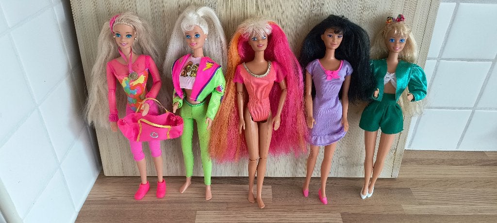5 Barbies Jaren 90, Ophalen of Verzenden, Gebruikt, Barbie