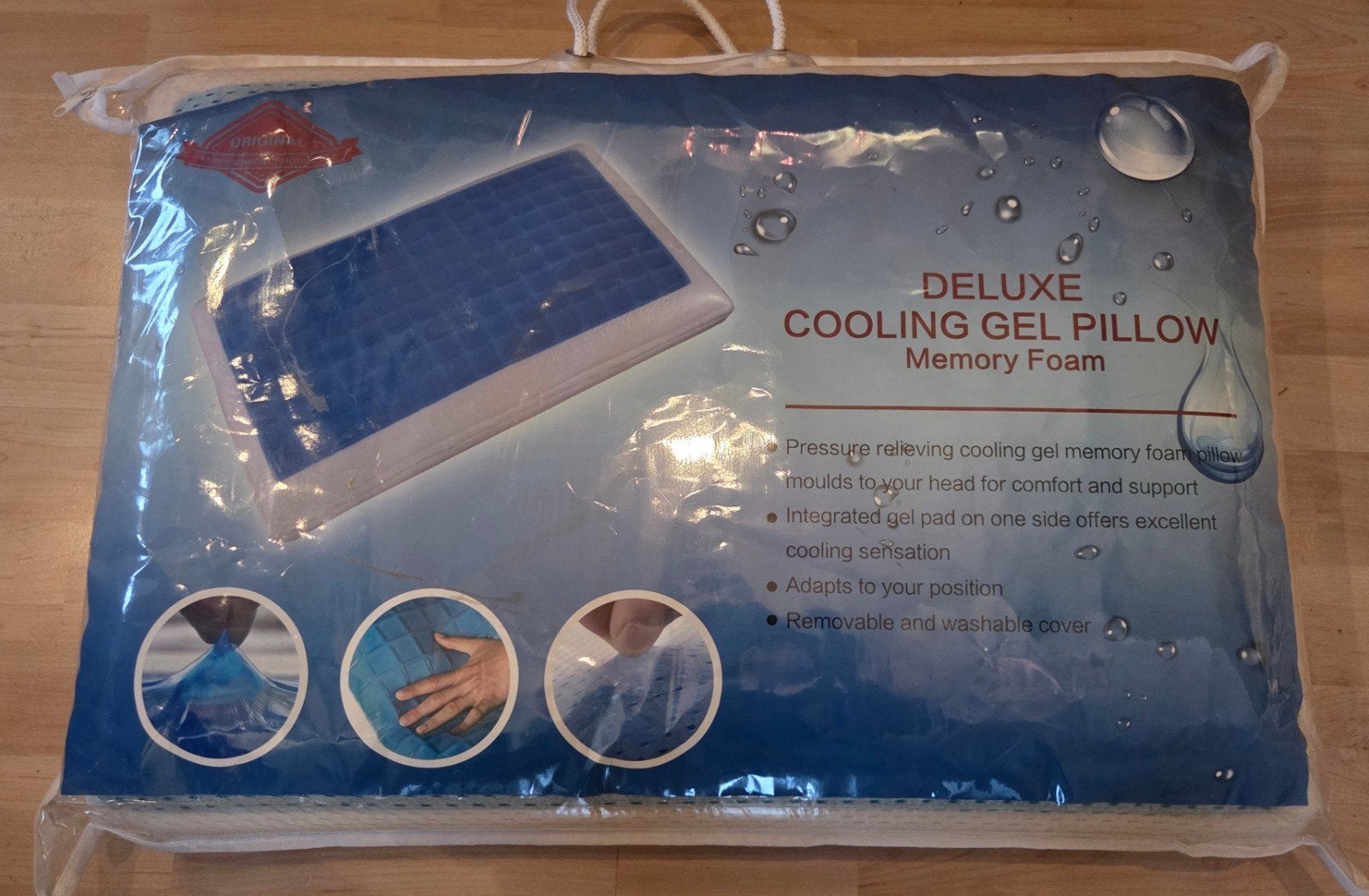 Cooling gel hoofdkussen traagschuim nieuw, Ophalen of Verzenden, Nieuw, Schuim, Kussen