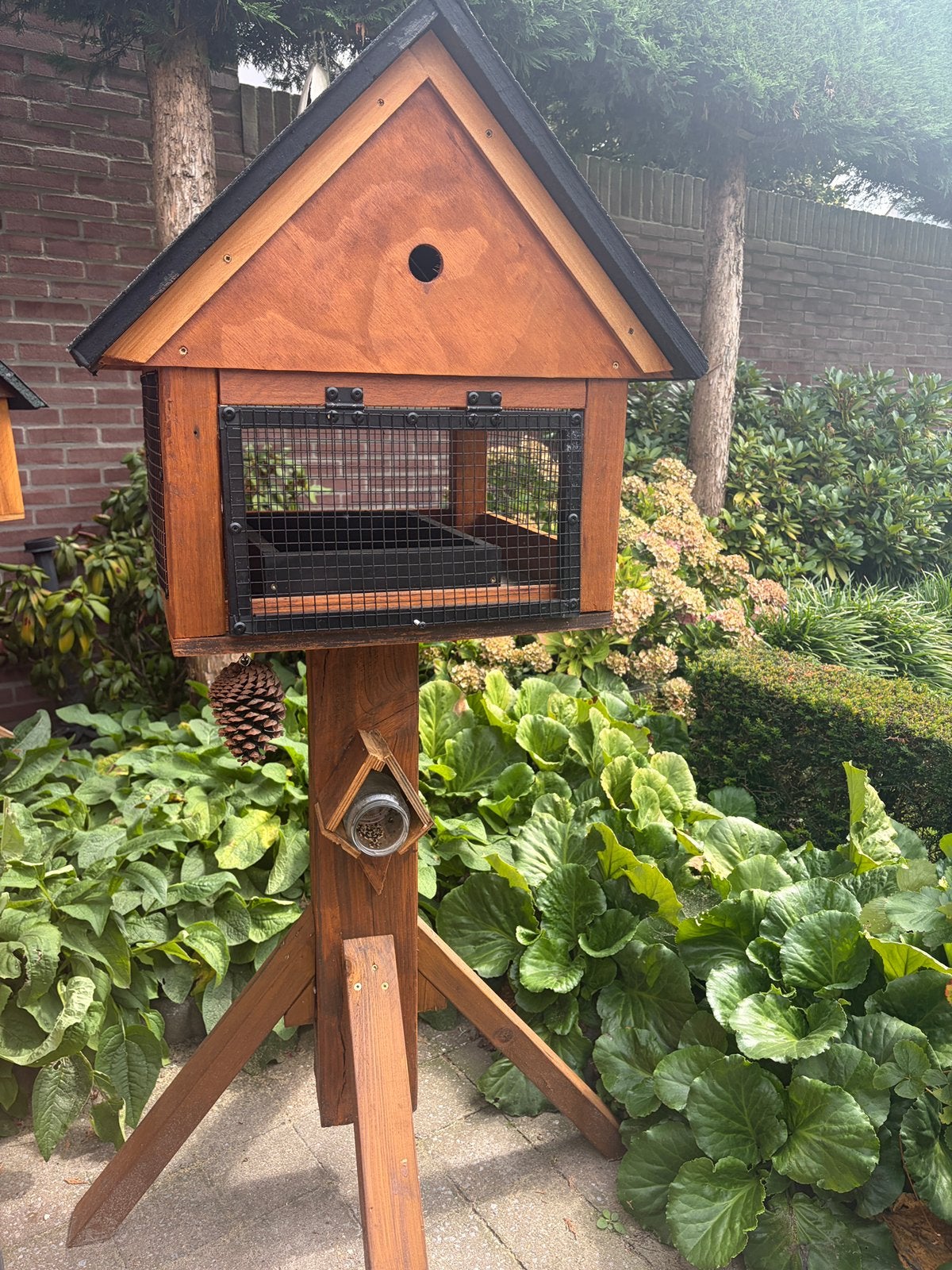 Zelfgemaakt vogel/ voederhuis, Tuin en Terras, Vogelhuisjes en Vogelbaden, Ophalen, Nieuw