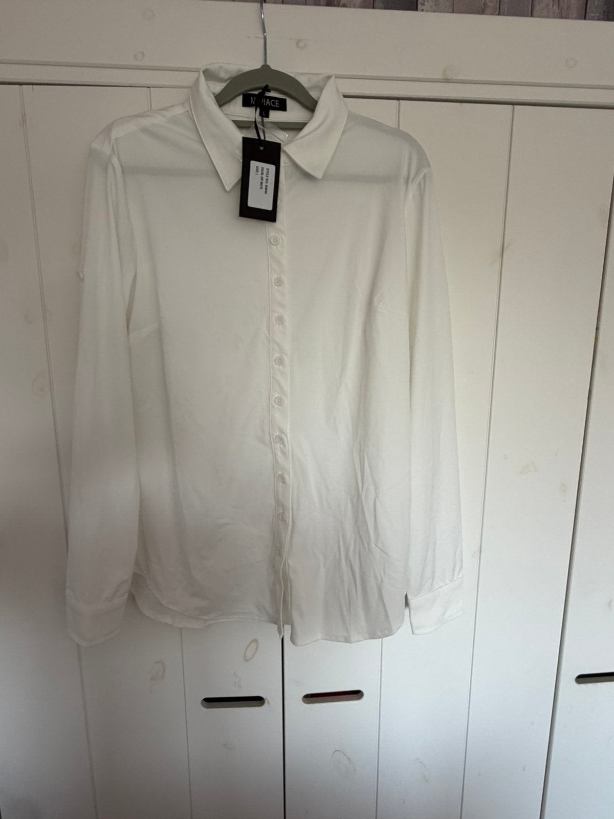 Mi Piace blouse L off white, Ophalen of Verzenden, Zo goed als nieuw, Maat 42/44 (L), Wit
