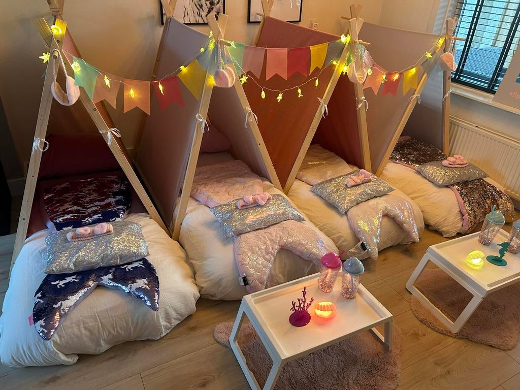Slaapfeestje vanaf €75, Hobby en Vrije tijd, Feestartikelen | Verhuur, Ophalen, Zo goed als nieuw, Verjaardag