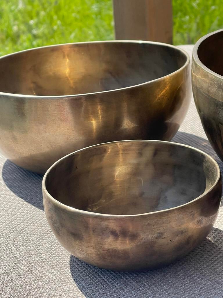 Prachtige set klankschalen, Ophalen, Zo goed als nieuw, Melodische percussie
