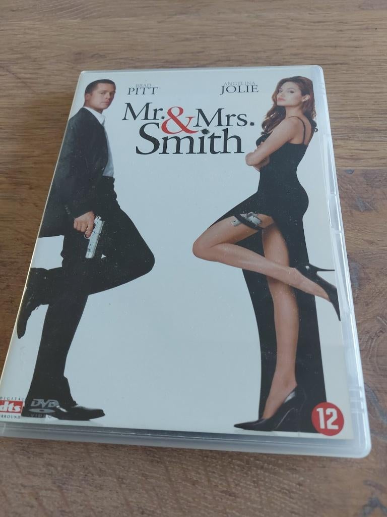 Dvd - Mr & Mrs Smith met Brad Pitt en Angelina Jolie, Vanaf 12 jaar, Ophalen of Verzenden, Zo goed als nieuw