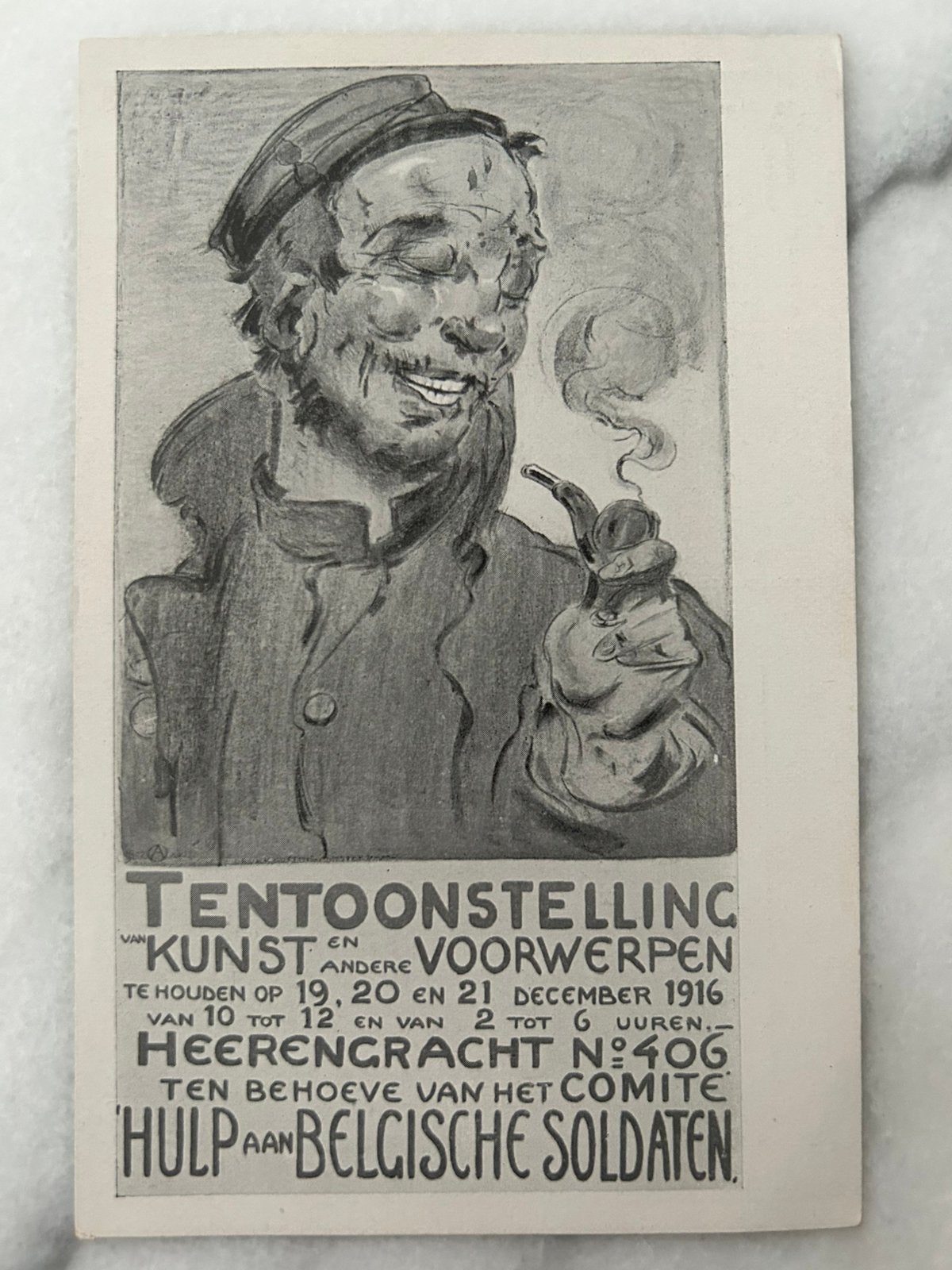 Wo1: ak Alfred Ost Nederland Amsterdam Heerengracht hulp, Ophalen of Verzenden, Landmacht, Nederland, Foto of Poster