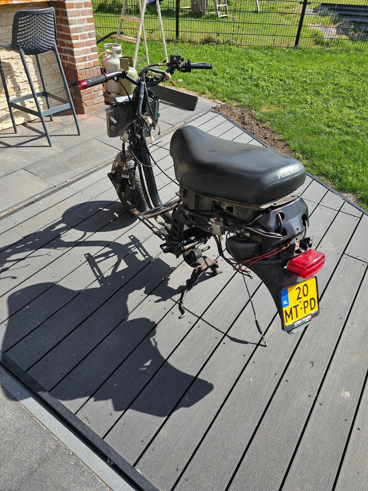 Piaggio skipper Frame met kenteken en onderdelen, Ophalen of Verzenden, Gebruikt, Frame, Piaggio