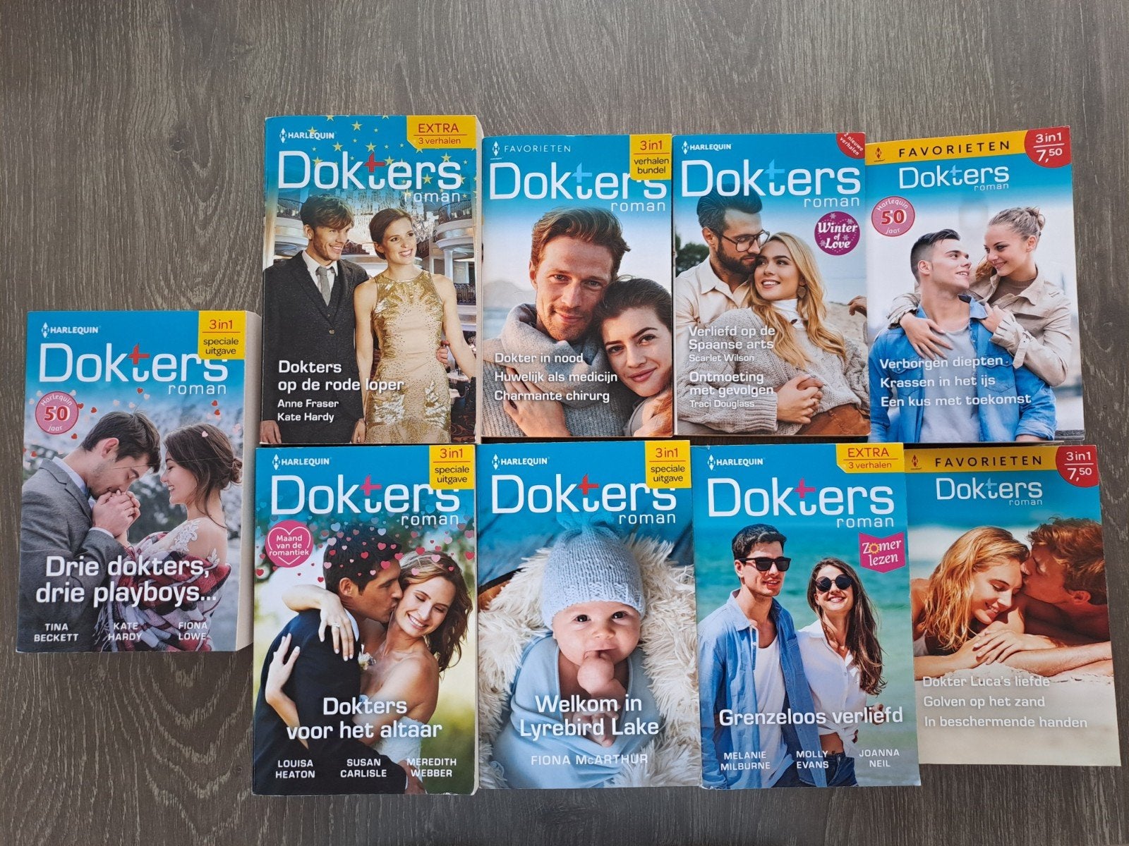 Harlequin Doktersroman Boekenpakket - 9 Romantische Verhalen, Ophalen of Verzenden, Zo goed als nieuw, Diverse auteurs, Nederland