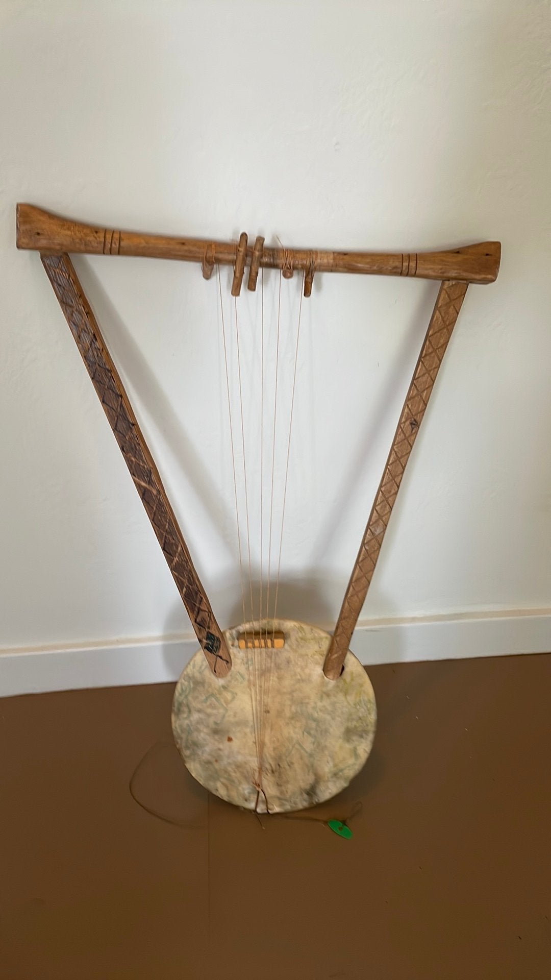 Vintage Afrikaanse Krar (Lier / Harp) - Handgemaakt, Ophalen of Verzenden, Gebruikt, Overige materialen