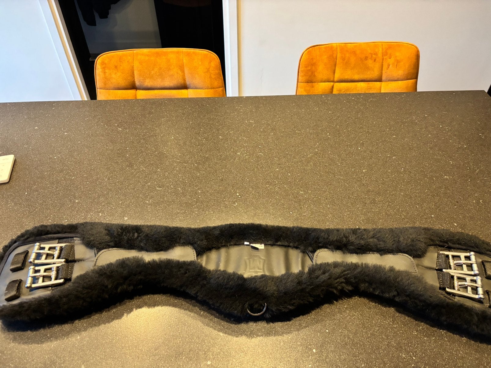 Mattes cresent slime line leder, Dieren en Toebehoren, Ophalen of Verzenden, Zwart, Singel, Dressuur