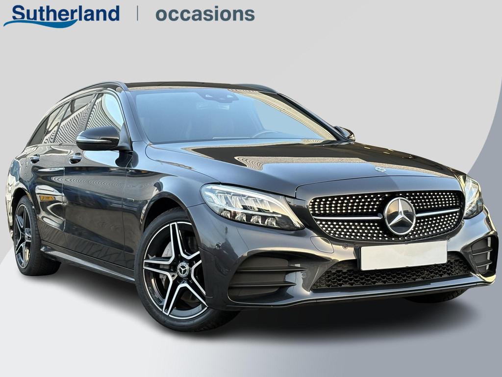 Mercedes-Benz C-klasse Estate 300e T AMG Line 320pk PHEV | S, Automaat, 320 pk, Leder en Stof, Zwart