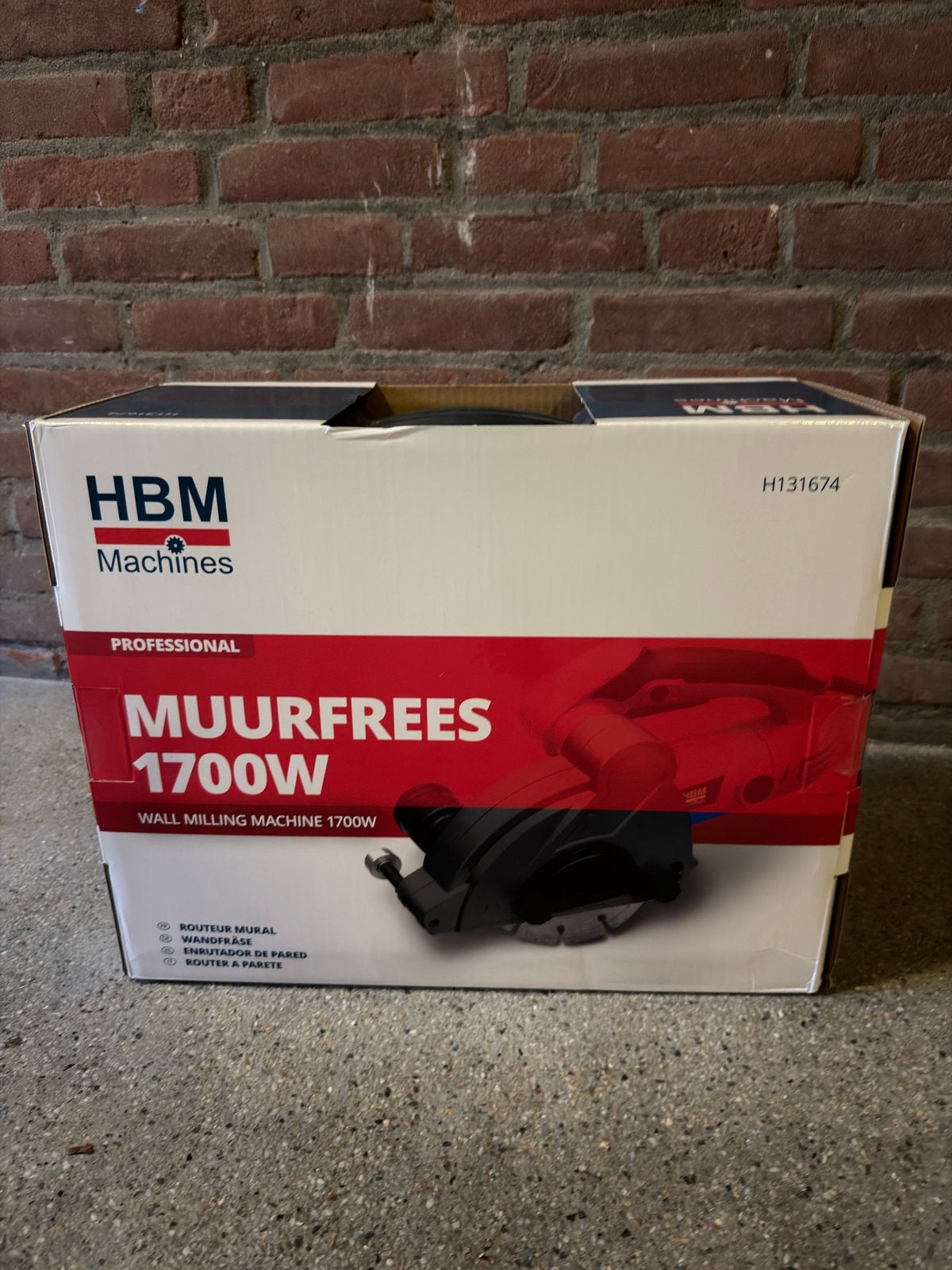 HBM Machines Muurfrees 1700W - Zo goed als nieuw