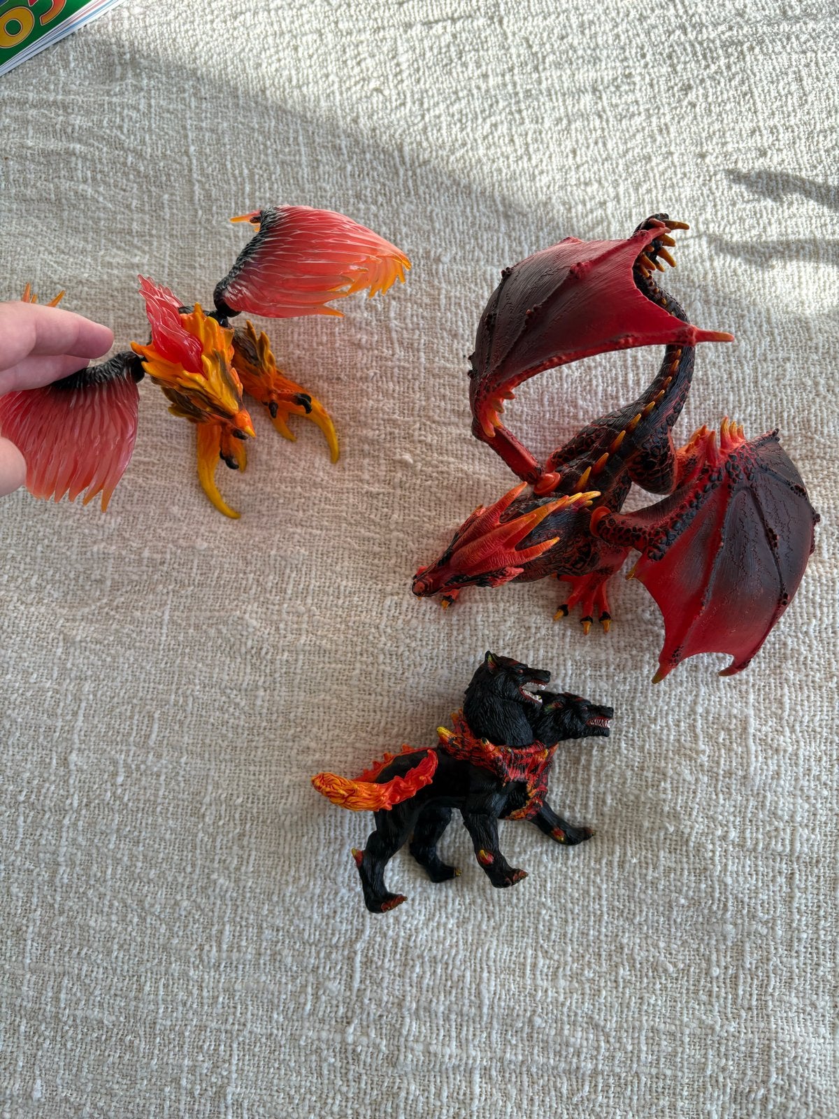 Schleich Eldrador Creatures vuurvogel draak speelfiguren, Ophalen of Verzenden, Gebruikt
