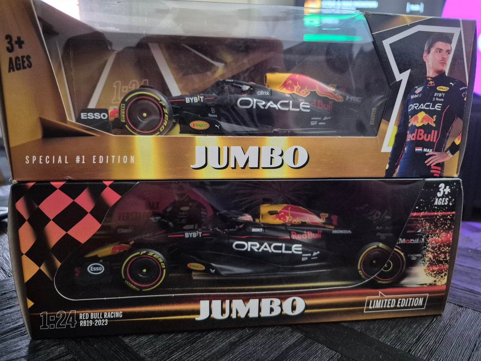 Max Verstappen Red Bull Racing RB19-2023 Jumbo schaalmodel, Ophalen of Verzenden, Nieuw