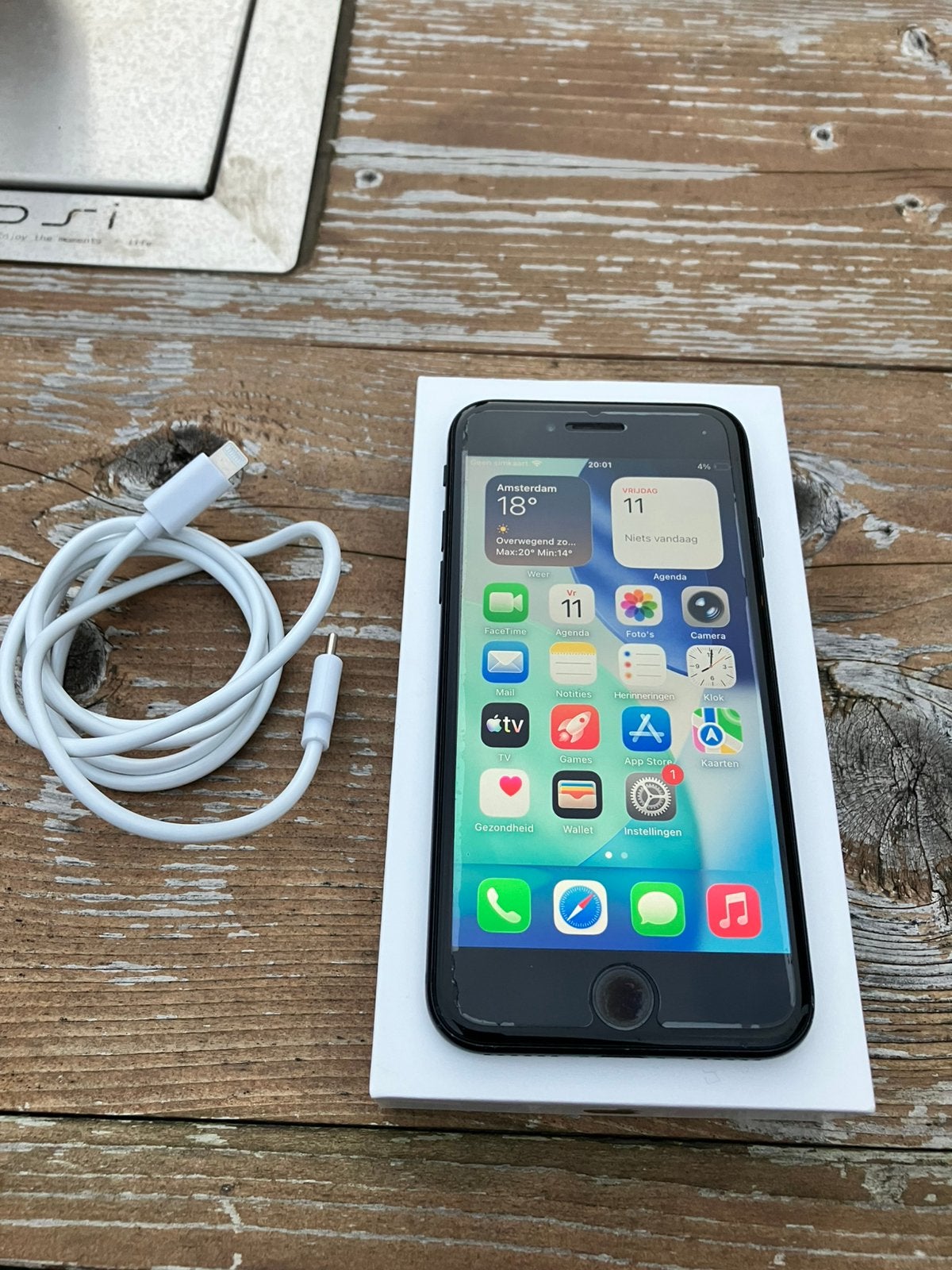 Apple iPhone SE (2022) met 64GB opslag - prima staat, Zwart, Ophalen of Verzenden, Zo goed als nieuw, 64 GB