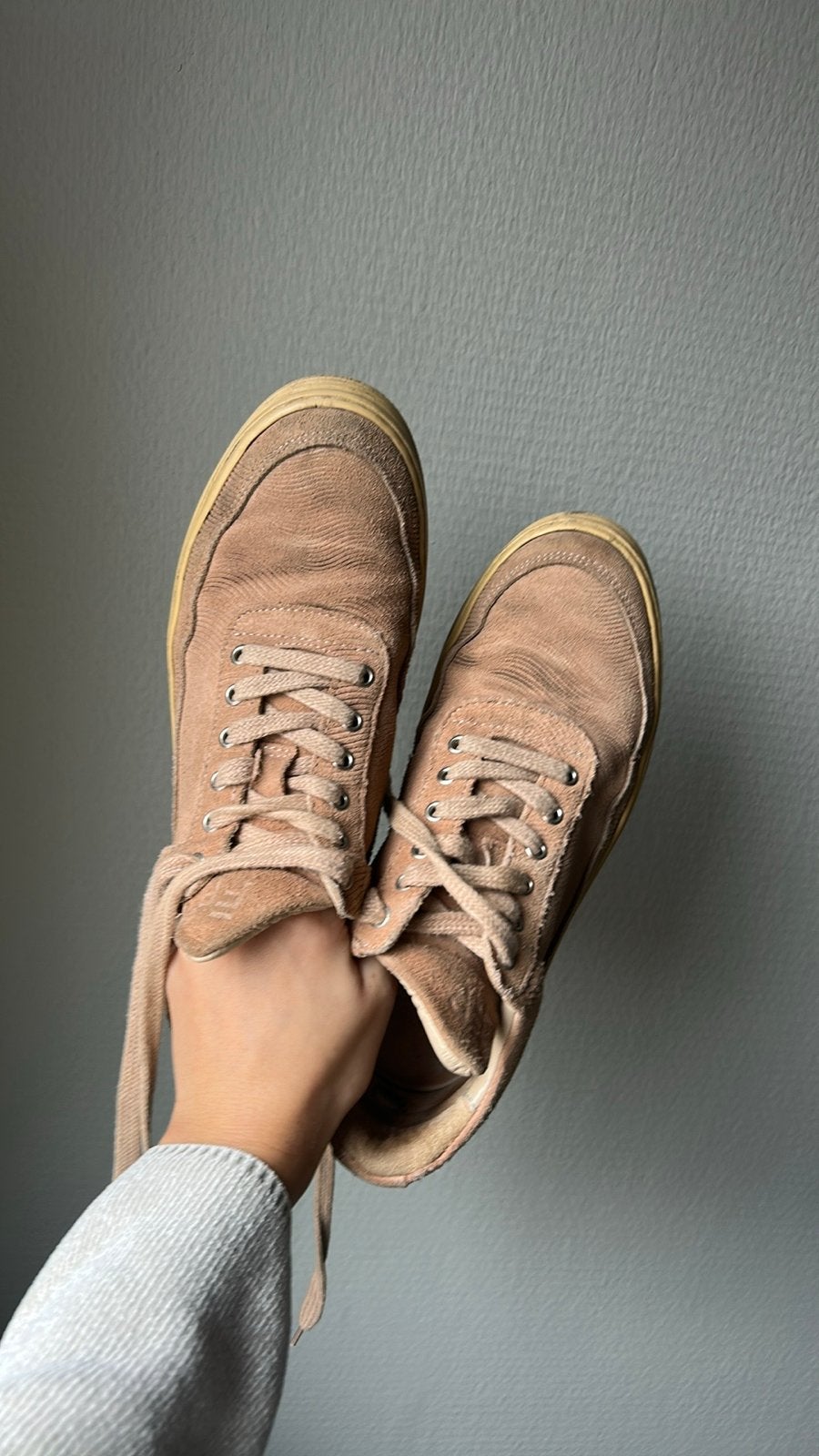 Filling Pieces suède sneakers zalmroze maat 38, Ophalen of Verzenden, Sneakers of Gympen, Roze, Gedragen