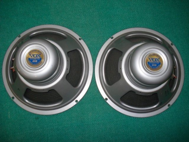 VOX Silver Alnico speakers 1975, 2 stuks, zeldzaam!, Ophalen of Verzenden, Zo goed als nieuw, Gitaar, Minder dan 50 watt
