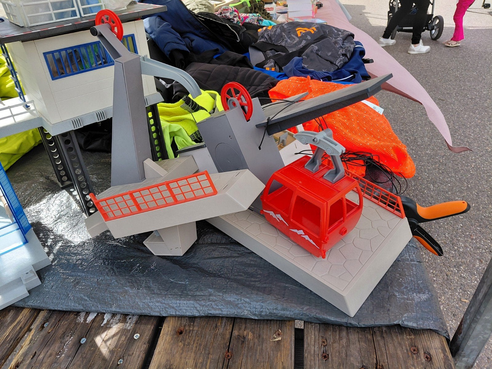 kabelbaan playmobiel, Ophalen
